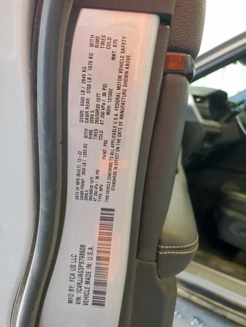 2023 JEEP GRAND CHEROKEE L LAREDO  