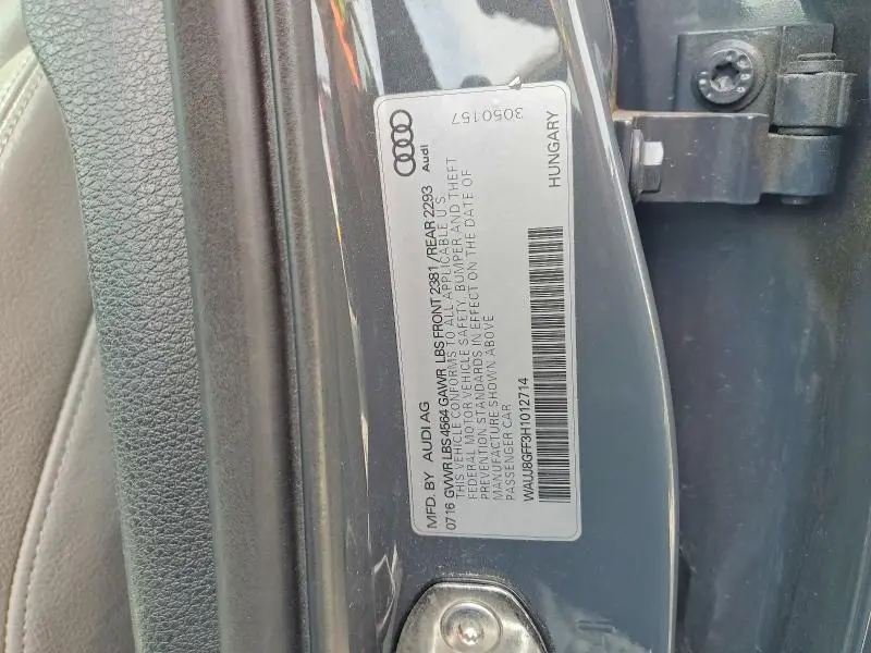 2017 AUDI A3 PREMIUM PLUS  