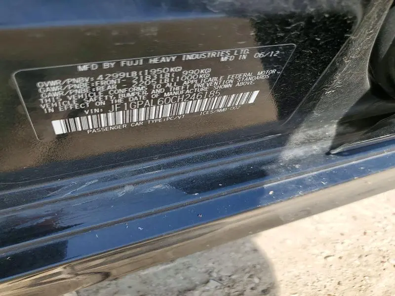 2012 SUBARU IMPREZA SPORT PREMIUM  