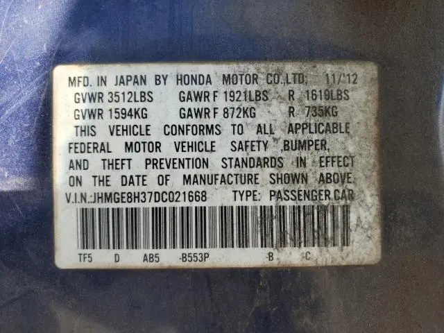 2013 HONDA FIT