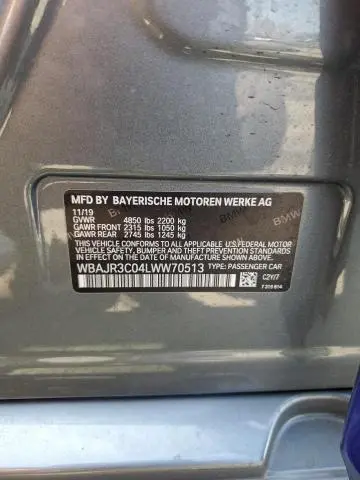 2020 BMW 530 I  