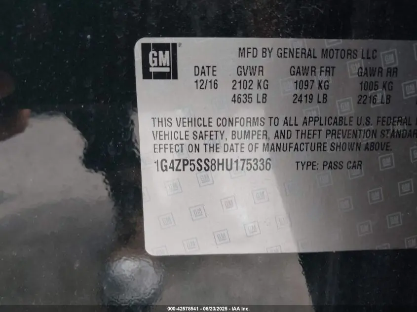 2017 BUICK LACROSSE ESSENCE