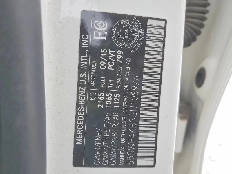 2016 MERCEDES-BENZ C 300 4MATIC  