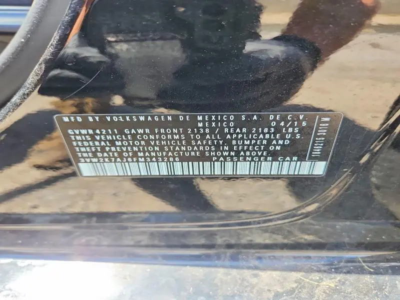 2015 VOLKSWAGEN JETTA BASE  
