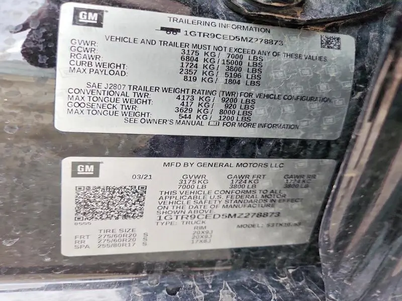 2021 GMC SIERRA K1500 ELEVATION  