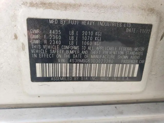 2013 SUBARU LEGACY 2.5I PREMIUM  