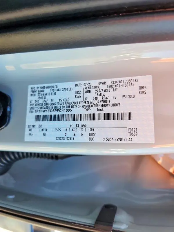2023 FORD F150 SUPERCREW  