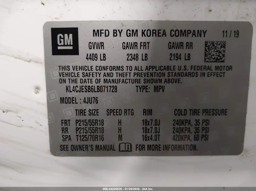 2020 BUICK ENCORE AWD PREFERRED