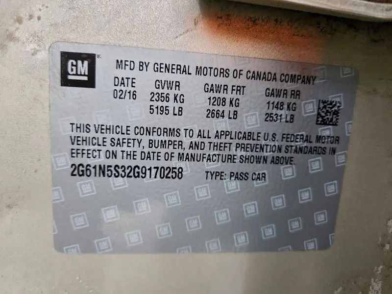 2016 CADILLAC XTS LUXURY COLLECTION  