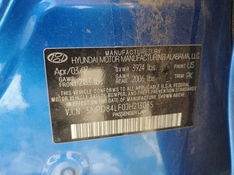 2018 HYUNDAI ELANTRA SEL  
