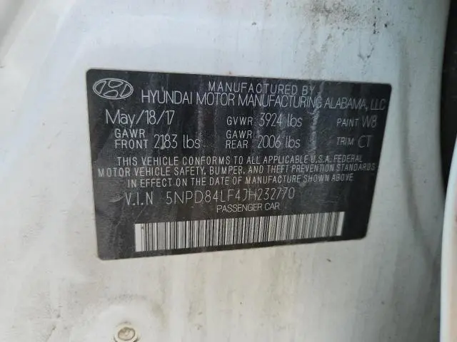 2018 HYUNDAI ELANTRA SEL  