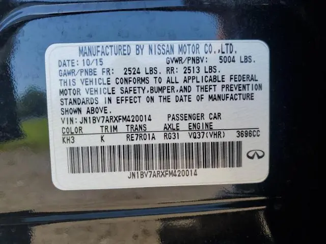 2015 INFINITI Q50 BASE  