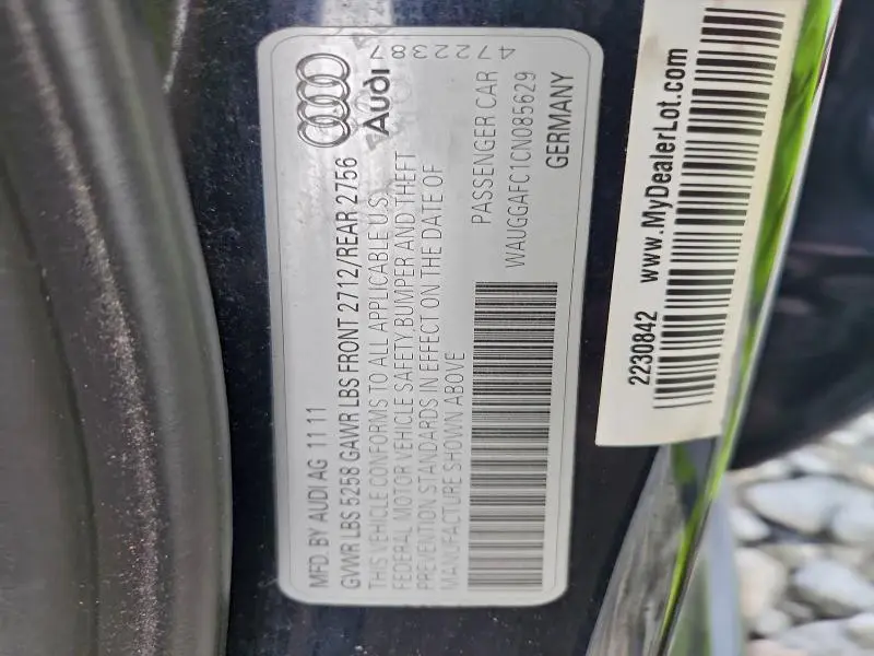 2012 AUDI A6 PREMIUM PLUS  