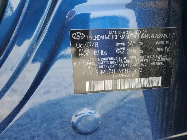 2019 HYUNDAI ELANTRA SE  