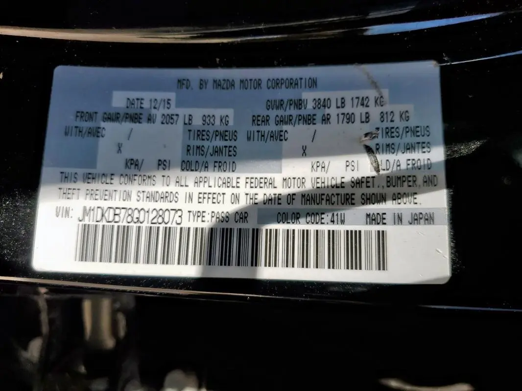 2016 MAZDA CX-3 SPORT  