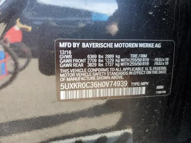 2017 BMW X5 XDRIVE35I  