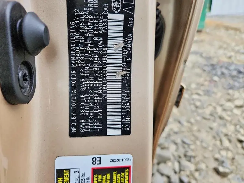 2013 TOYOTA COROLLA L  