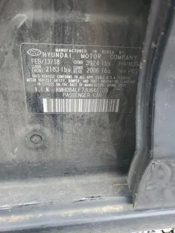 2018 HYUNDAI ELANTRA SEL  