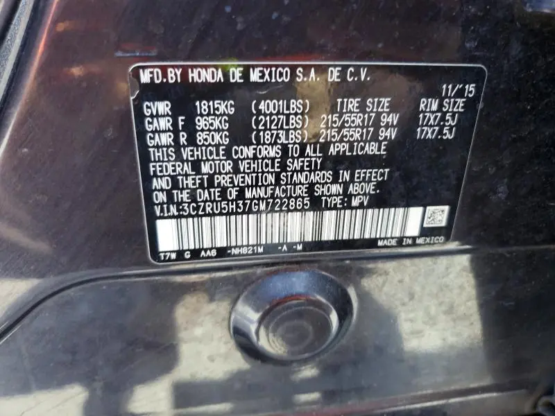 2016 HONDA HR-V LX  