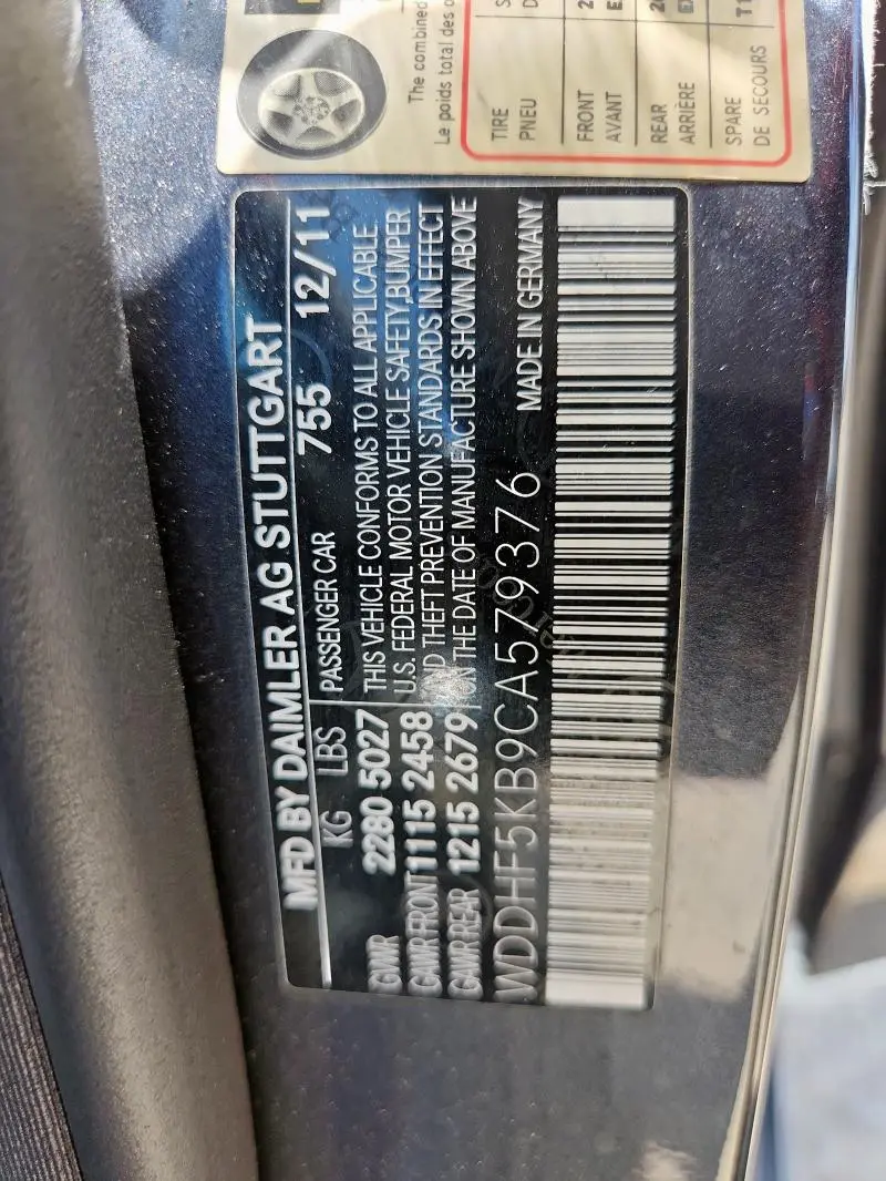 2012 MERCEDES-BENZ E 350  