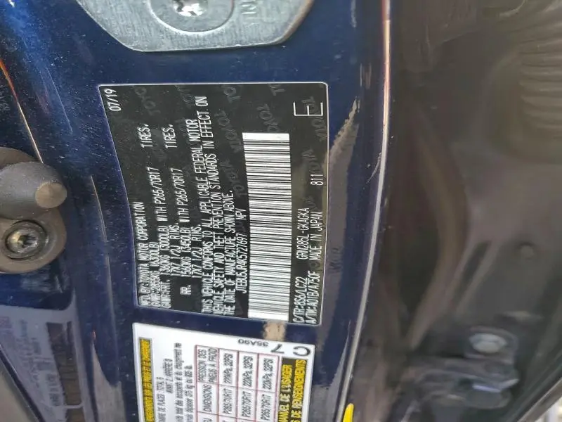 2019 TOYOTA 4RUNNER SR5/SR5 PREMIUM  