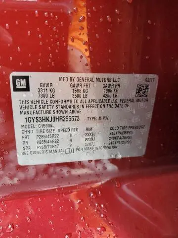 2017 CADILLAC ESCALADE ESV LUXURY  