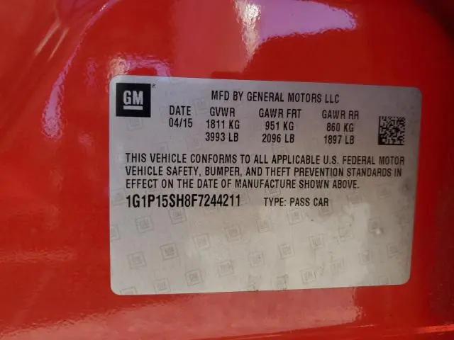 2015 CHEVROLET CRUZE L  