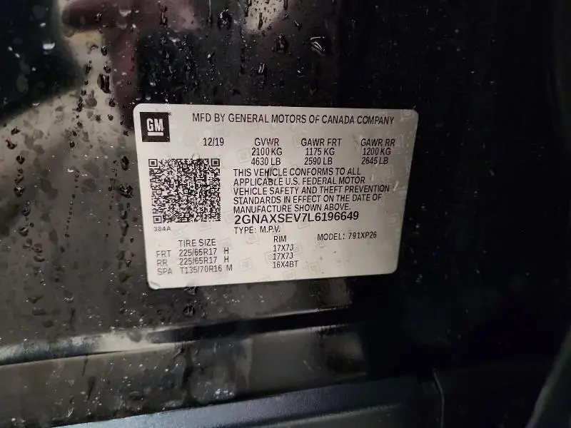 2020 CHEVROLET EQUINOX LS  