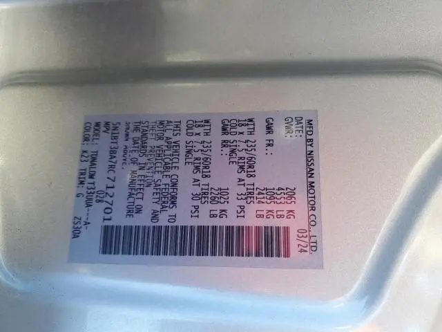 2024 NISSAN ROGUE SV  