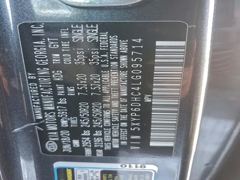 2020 KIA TELLURIDE S  