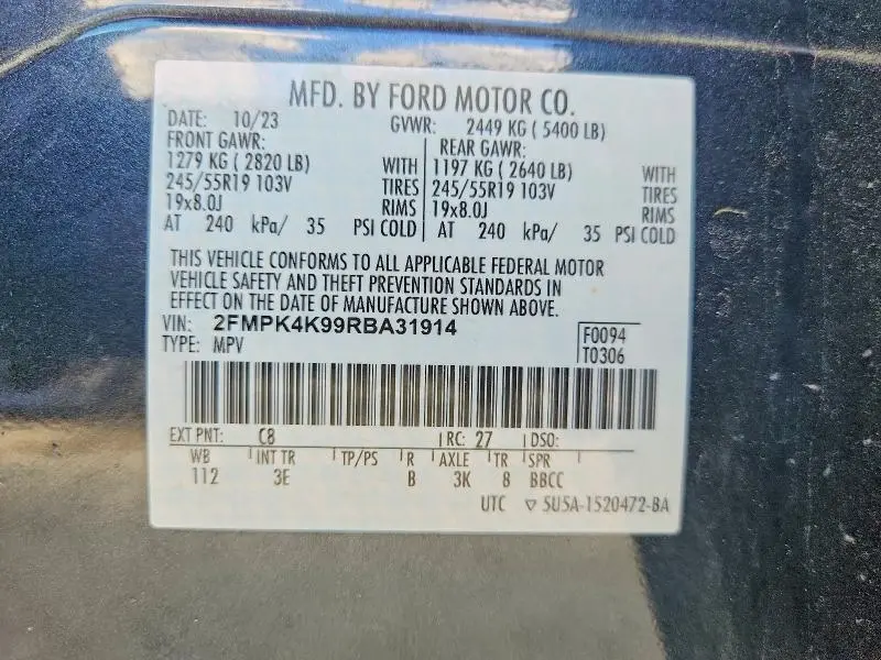 2024 FORD EDGE TITANIUM  