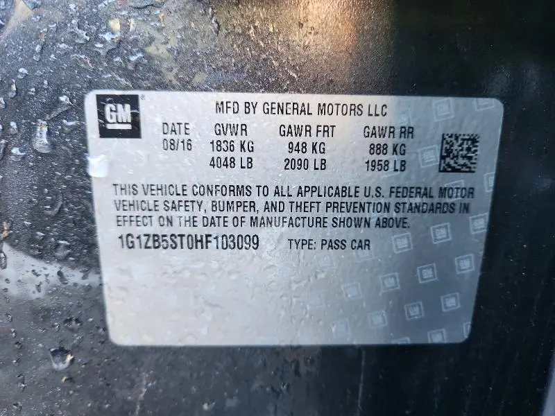 2017 CHEVROLET MALIBU LS  