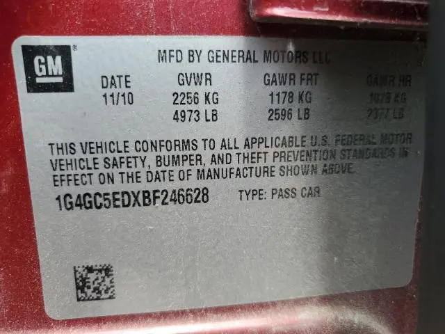 2011 BUICK LACROSSE CXL  