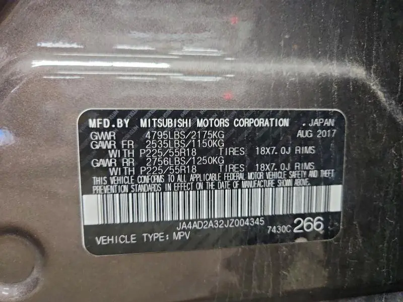 2018 MITSUBISHI OUTLANDER ES  