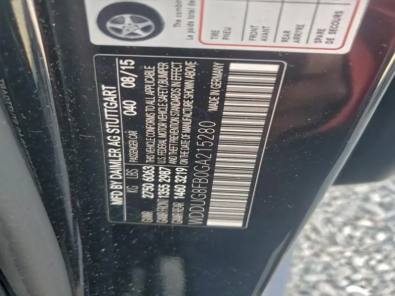 2016 MERCEDES-BENZ S 550 4MATIC  