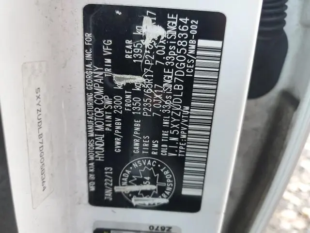 2013 HYUNDAI SANTA FE SPORT   