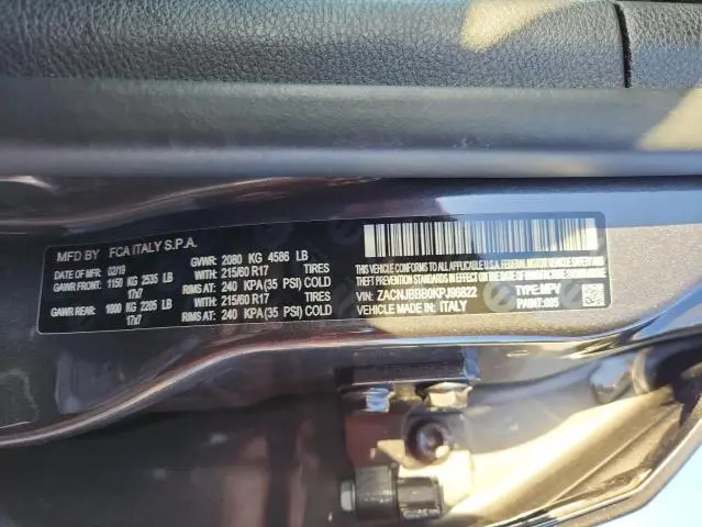 2019 JEEP RENEGADE LATITUDE  