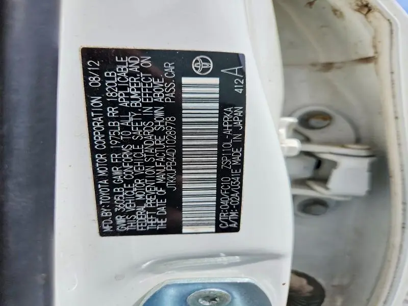 2013 SCION XD BASE  