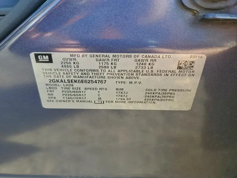 2014 GMC TERRAIN SLT  