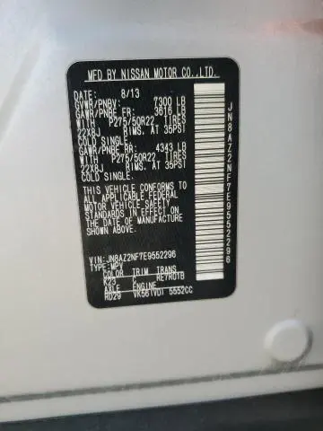 2014 INFINITI QX80   