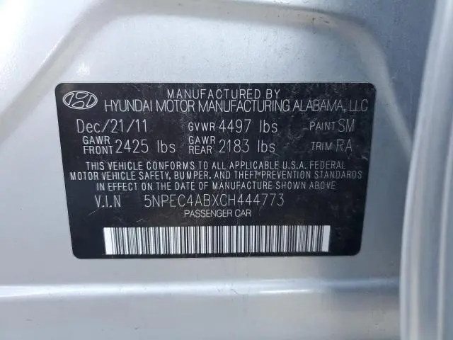 2012 HYUNDAI SONATA SE