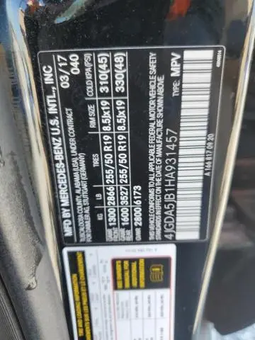 2017 MERCEDES-BENZ GLE 350