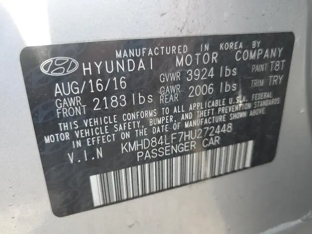 2017 HYUNDAI ELANTRA SE
