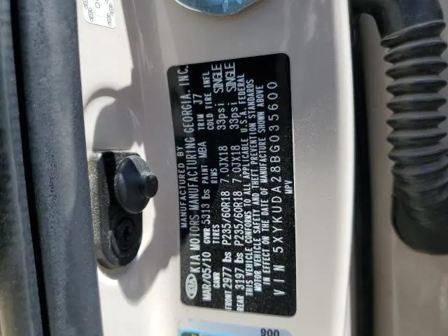 2011 KIA SORENTO EX  