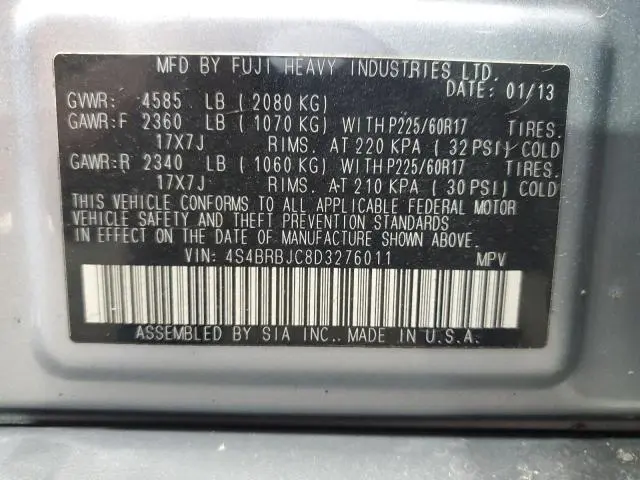 2013 SUBARU OUTBACK 2.5I LIMITED  