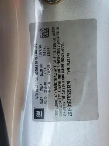 2015 CHEVROLET CAMARO LT  