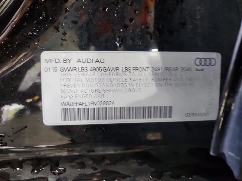2015 AUDI A4 PREMIUM PLUS  