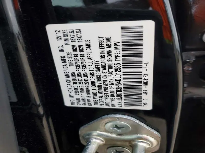 2013 ACURA RDX TECHNOLOGY  