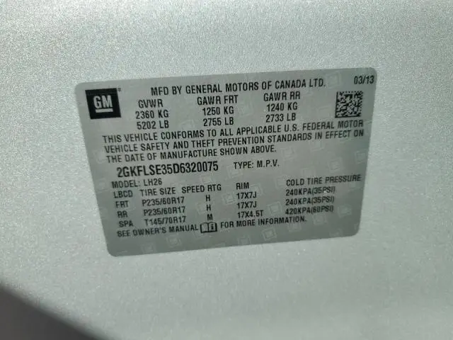 2013 GMC TERRAIN SLE  