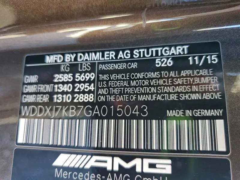 2016 MERCEDES-BENZ S 65 AMG  